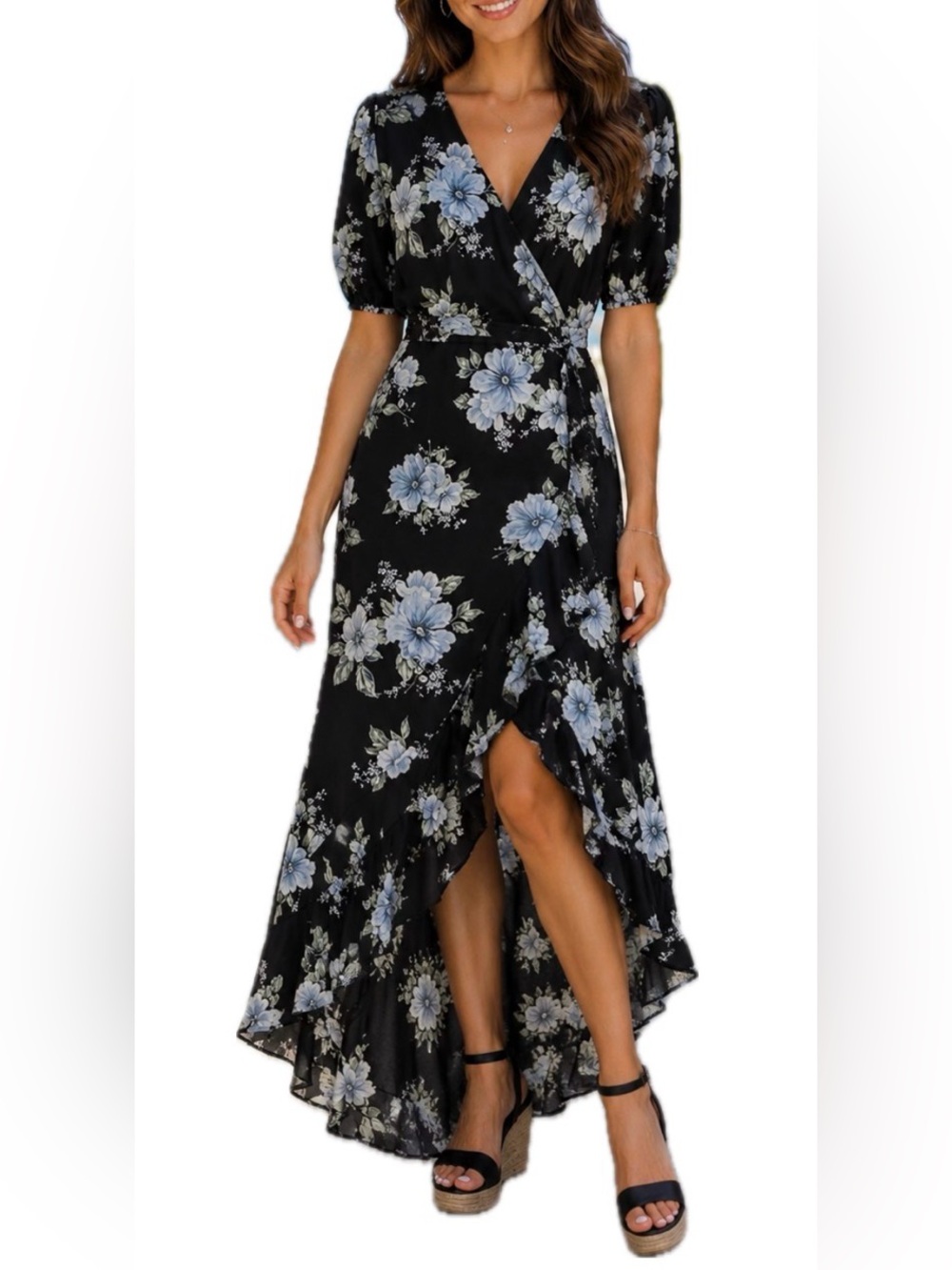NWT. Inspired Hearts Floral Maxi. Size XL.
